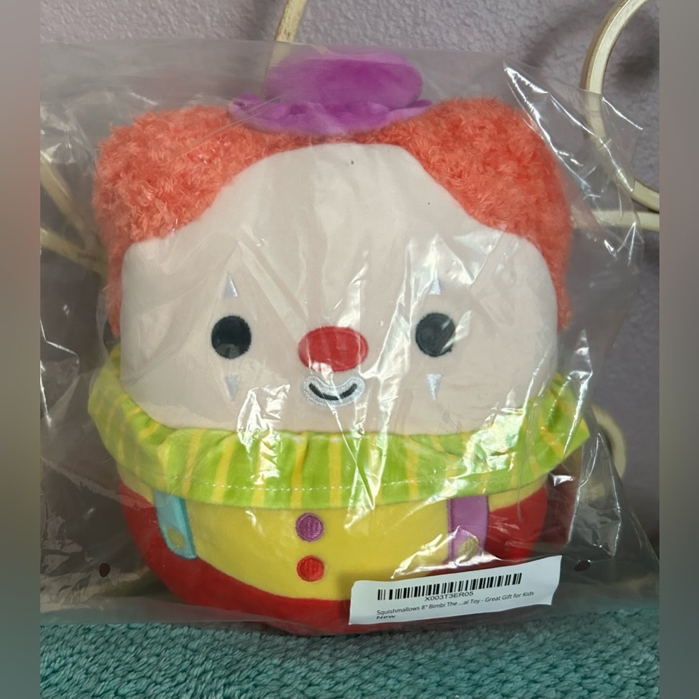 ⚡️NWT 8” Bimbi the Clown Squishmallow 2023 Release Plush Toy